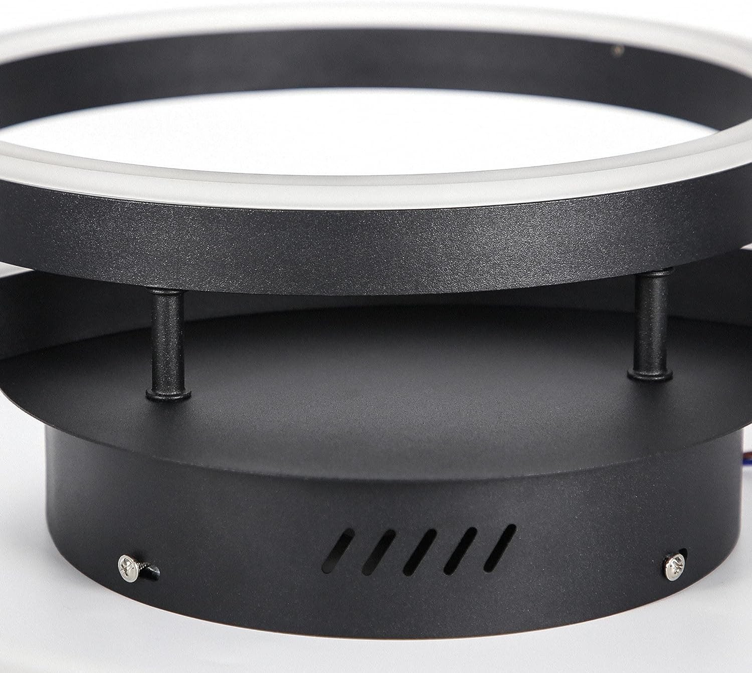 NETTLIFE Lampa sufitowa LED 46W z możliwością przyciemniania nowoczesny design lampa do salonu z pilotem do sypialni kuchnia - 7