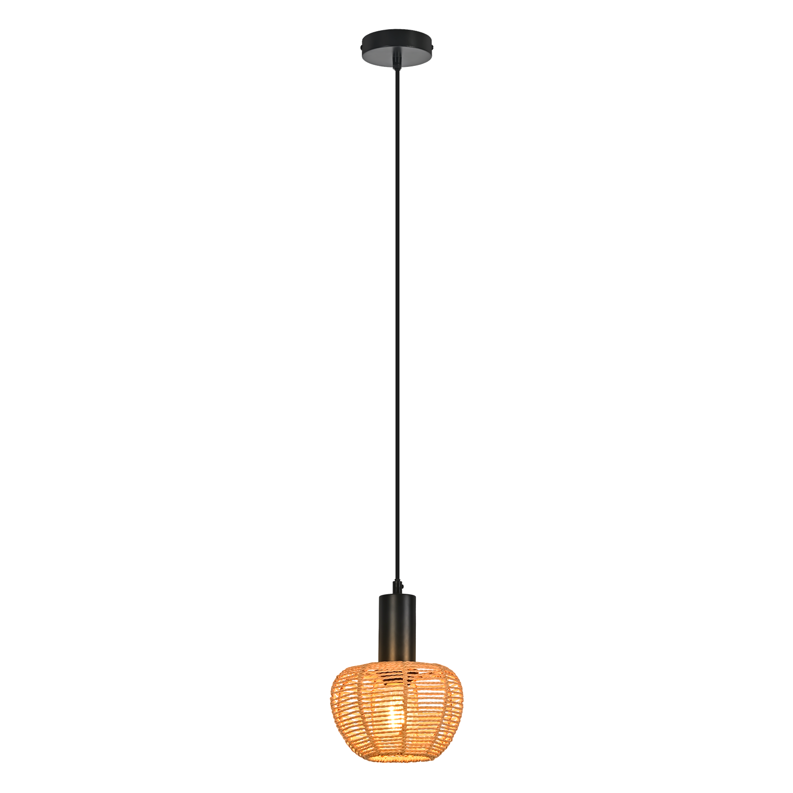 ZMH Lampa wisząca do jadalni w stylu vintage, 1-punktowa (żarówka nie jest dołączona) - 9