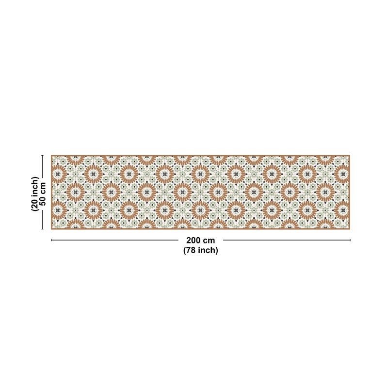 Tapis antidérapant - Marsiho - vinyle - int./ext. - Multicolore - 50x200cm - 2