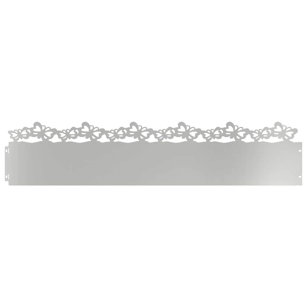 Bordure Jardin 20 PCS Acier Galvanisé Argent 103x22 cm, AntiRouille — free download