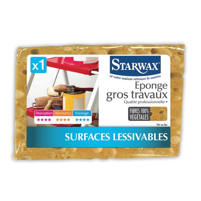 Eponge végétale gros travaux - Starwax