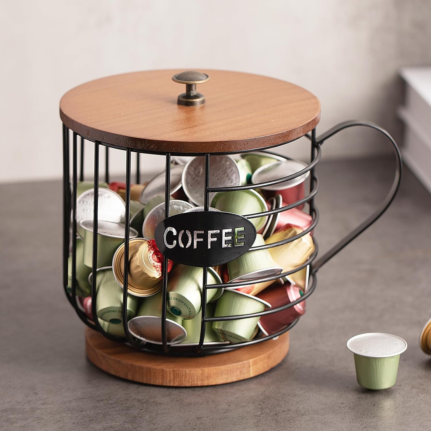Scatola Knock Box Per Caffè In Acciaio Inox 304, Con Barra Antiurto In Gomma, Capacità 357 G, 16,8x15,5x10 Cm, Per Bar E Casa