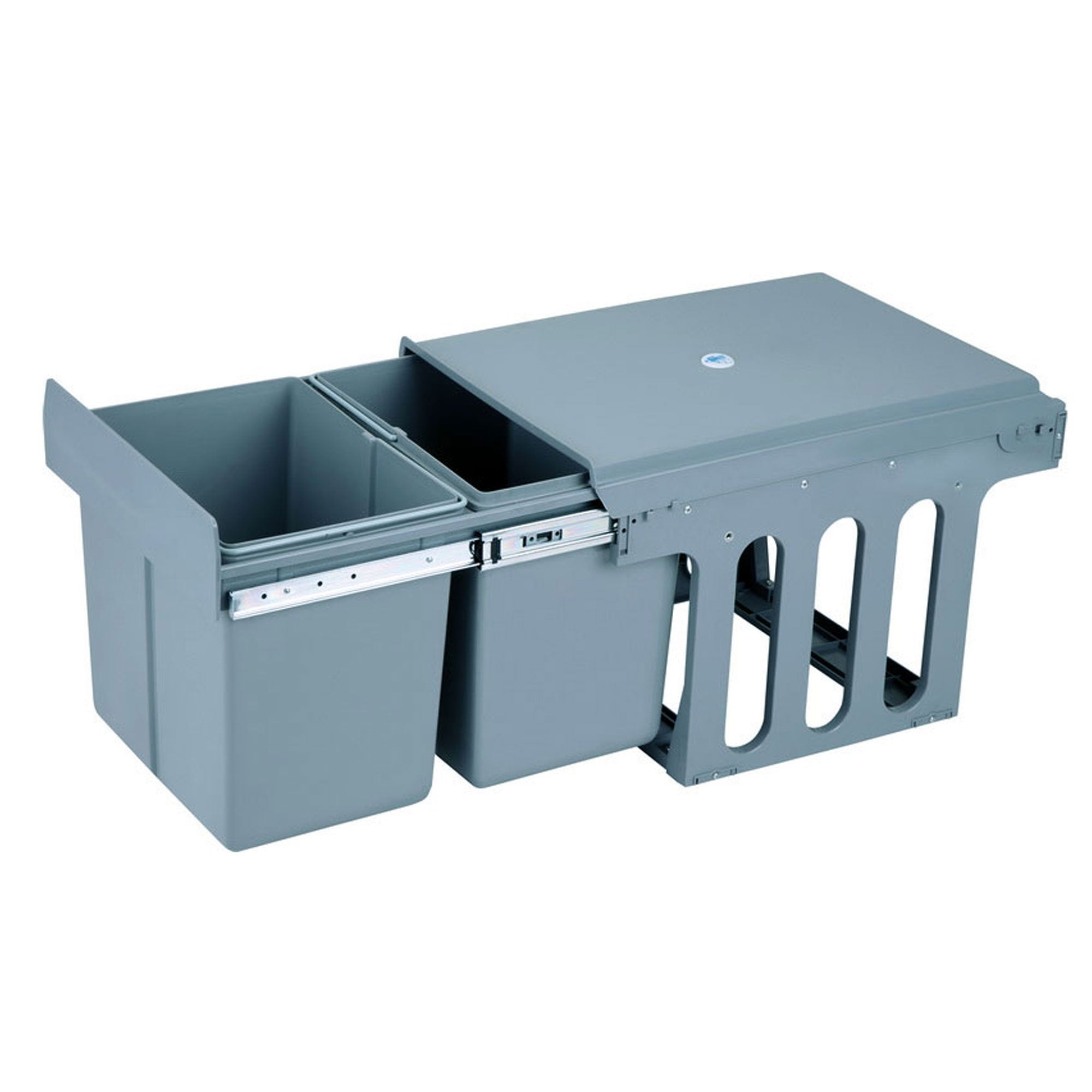 Wellhome Cubos Reciclaje De Basura Bajo Fregadero 2X 8L, Cubos