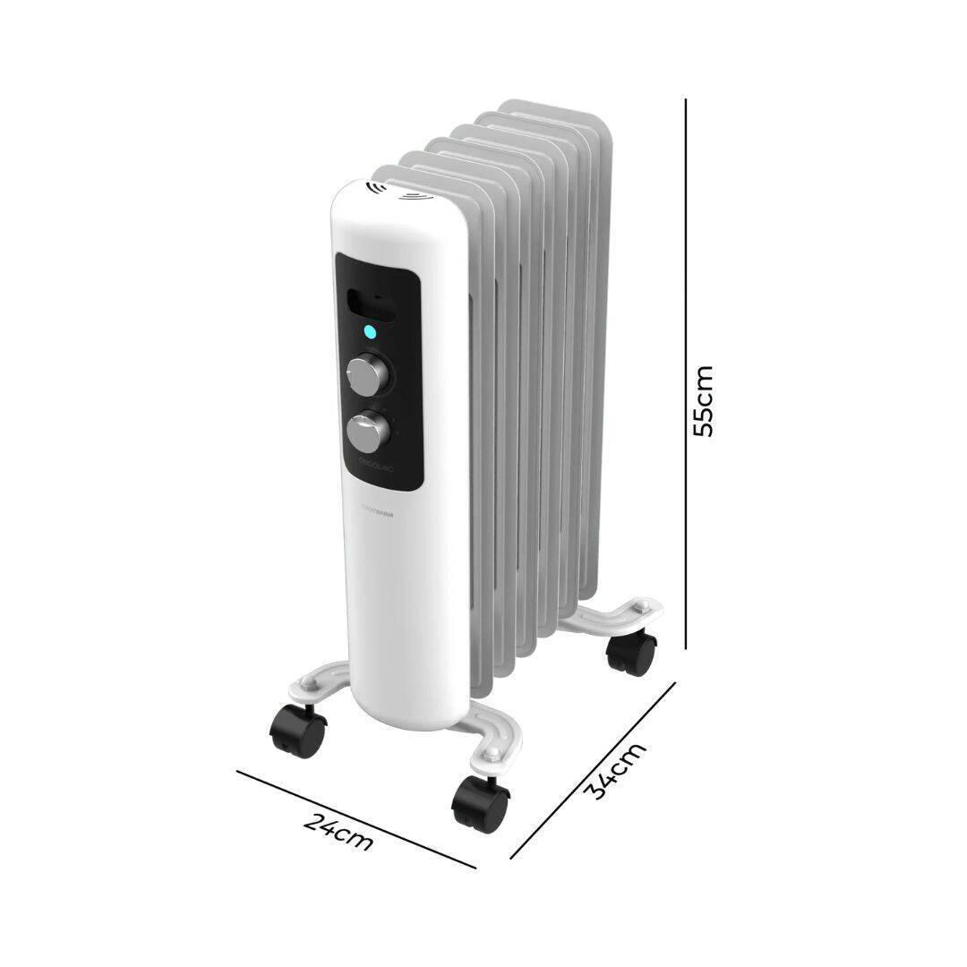 Radiador 7 Elementos Bajo Consumo 1500 W ReadyWarm 750 Space White CECOTEC A01_EU01_100573 - 3