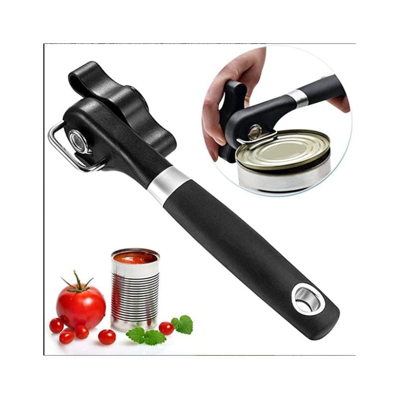 Otwieracz do puszek Safe Cut, otwieracz do puszek z gładką krawędzią – przenośny otwieracz do puszek, ręczny otwieracz do puszek, ergonomiczny otwiera