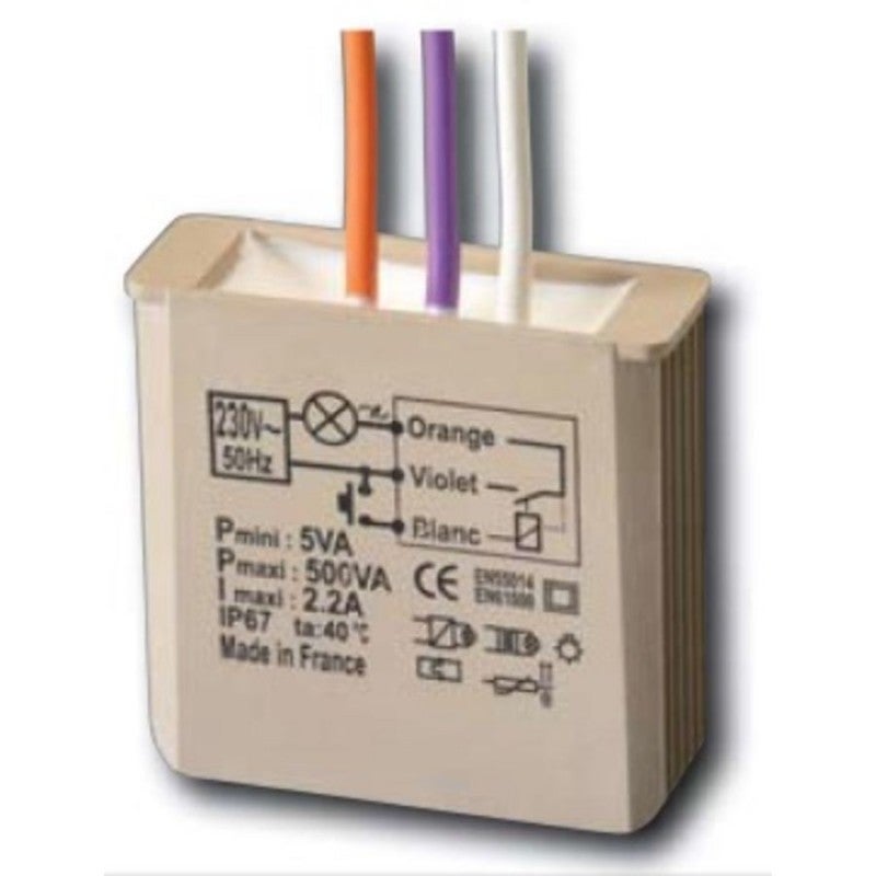 YOKIS - Télérupteur Encastré 500W - MTR500E - 3