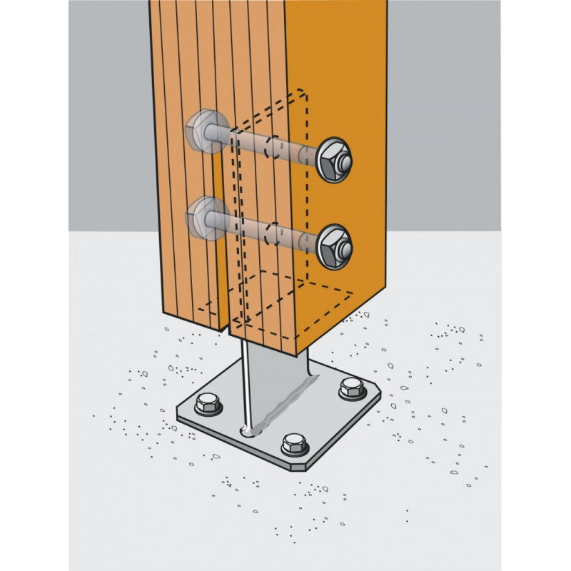 Boulon de charpente à tête hexagonale 18 X 300 - SIMPSON - 3