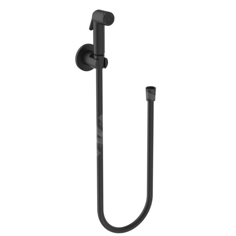 Supporto A Parete Fisso Per Doccetta Ideal Standard – Colore Nero Seta, In Metallo, Incluse Viti, Per Doccette Da 80 E 100 Mm