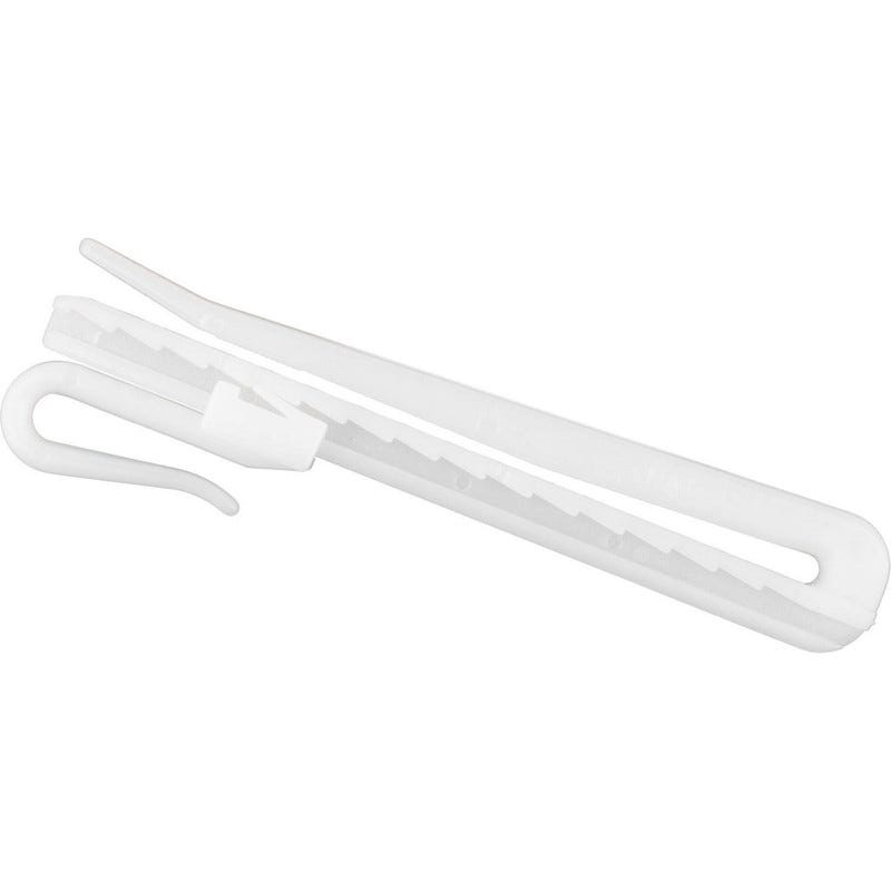 200 Pezzi Ganci Tende Plastica - Set Scorrevoli Con Rullini Per Binari | Bianchi - Foto 8