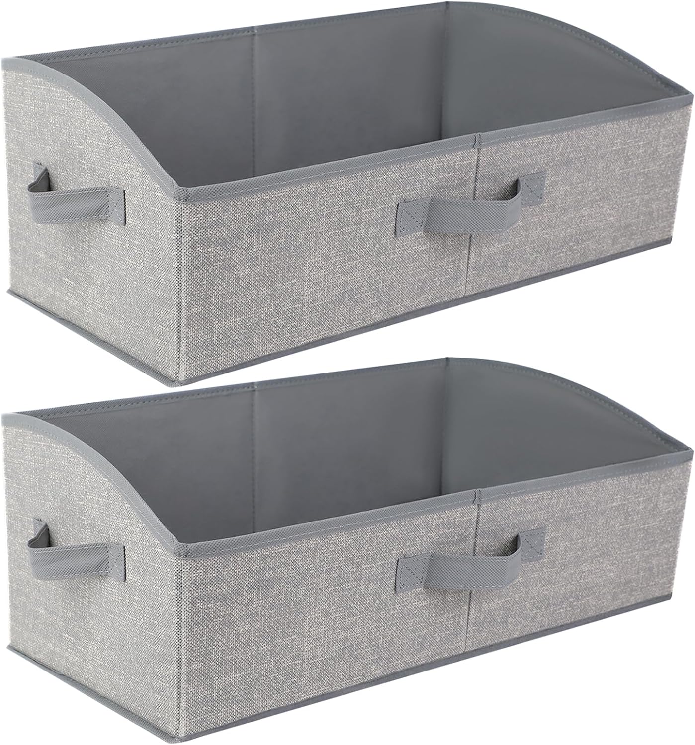 28-litrowe pojemniki do przechowywania tkanin, kosz do przechowywania 50 x 28,5 x 20 cm, duży składany pojemnik do przechowywania tkanin, zestaw 2 szt