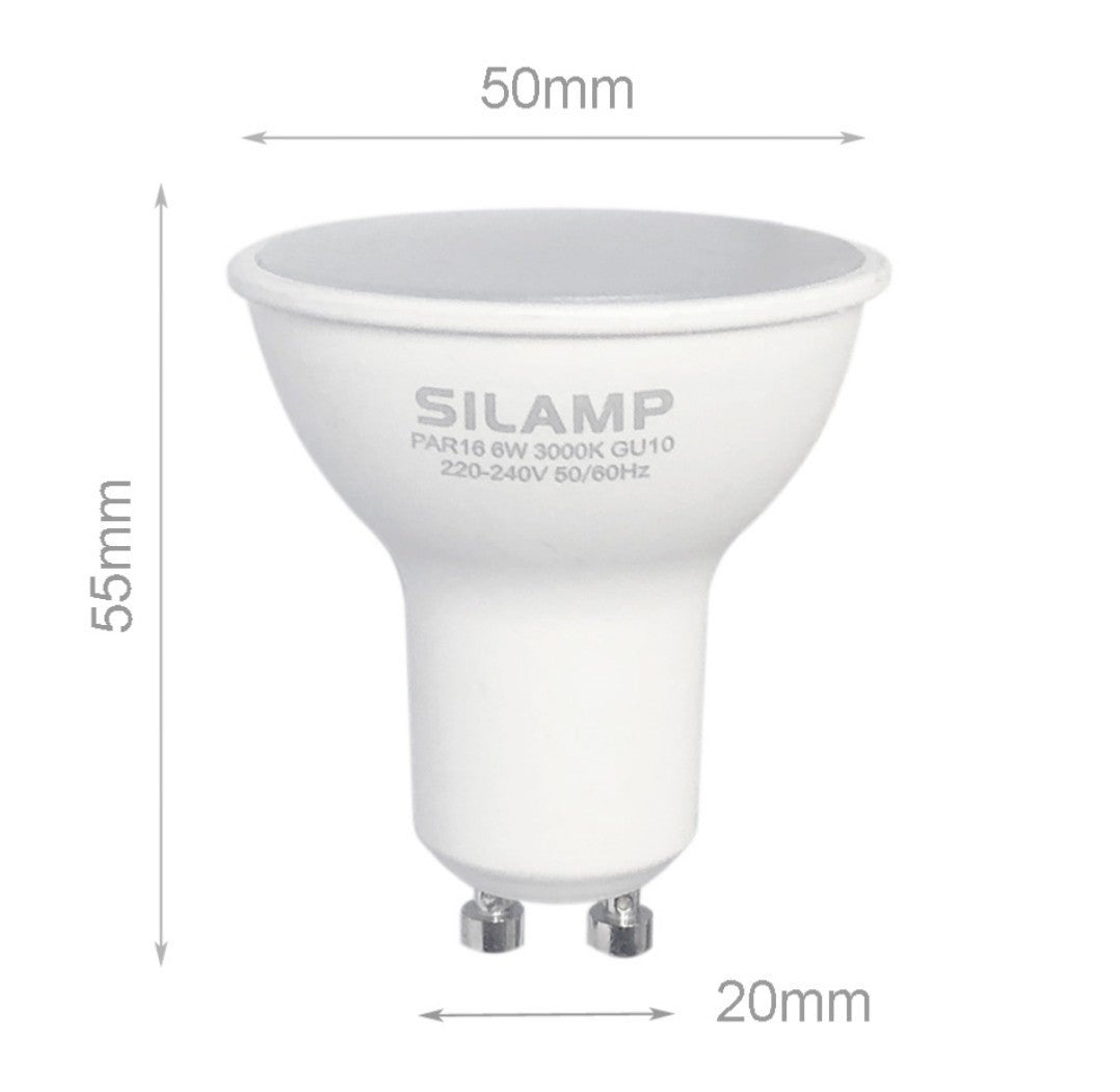 Bombilla LED GU10 6W 220V SMD2835 PAR16 10LED 90 ° (Pack de 10) - 3