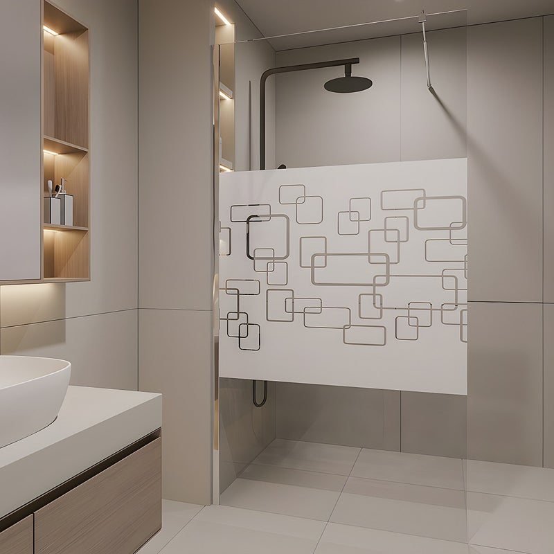 Kabina prysznicowa w stylu włoskim ze wzorem - 120 × 190 cm - PAULINA II