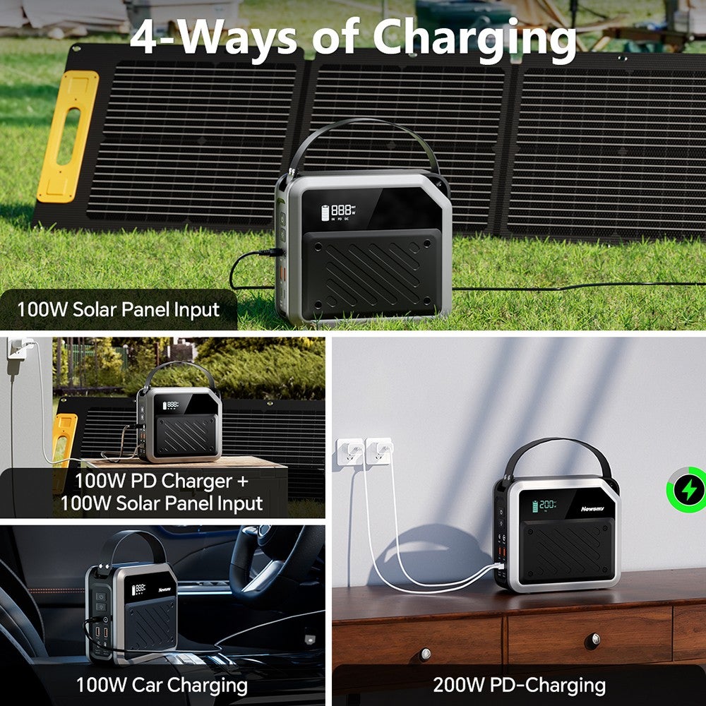 Station d'alimentation portable NEWSMY P72 268 W 270 Wh/72&nbsp;000 mAh - 2