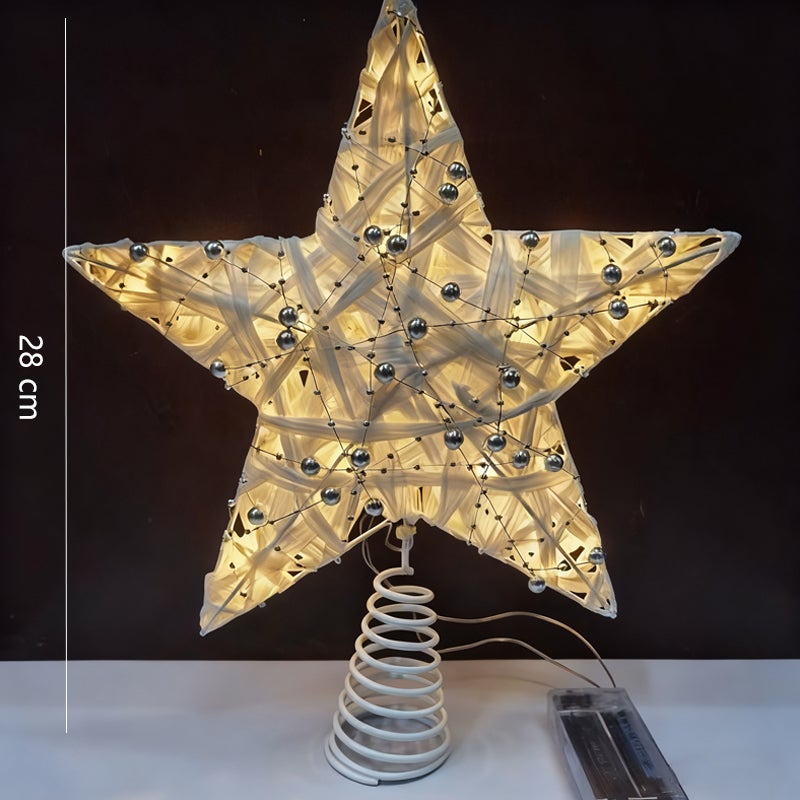 Punta Per Albero Di Natale A Stella Con 15 LED – Luci Colorate Assortite, Maury's - 6