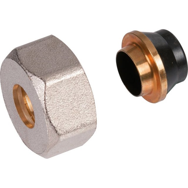 Raccord cuivre droit - Femelle Pas RBM - Diamètre 16 mm - Tube cuivre recuit - RBM