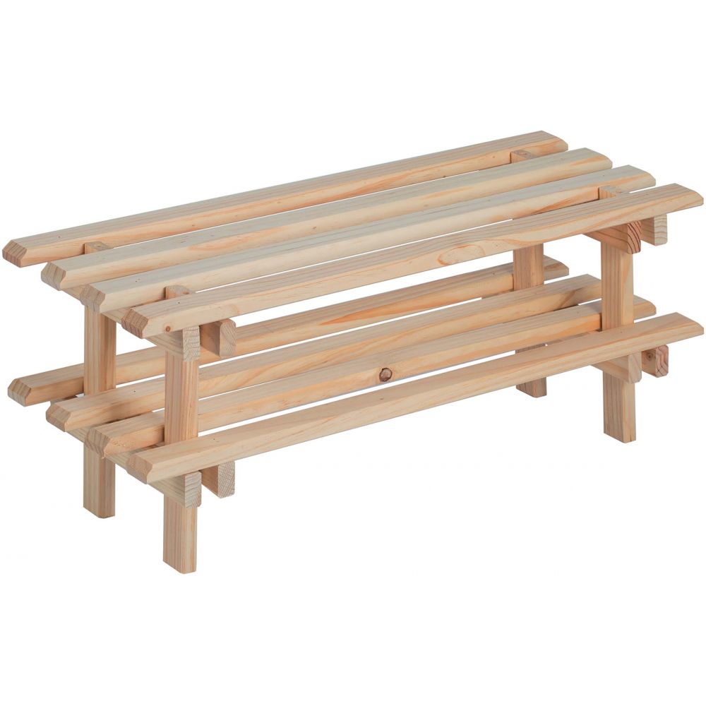 Meuble à chaussures en Bois Beige 8 paires maximum - 5