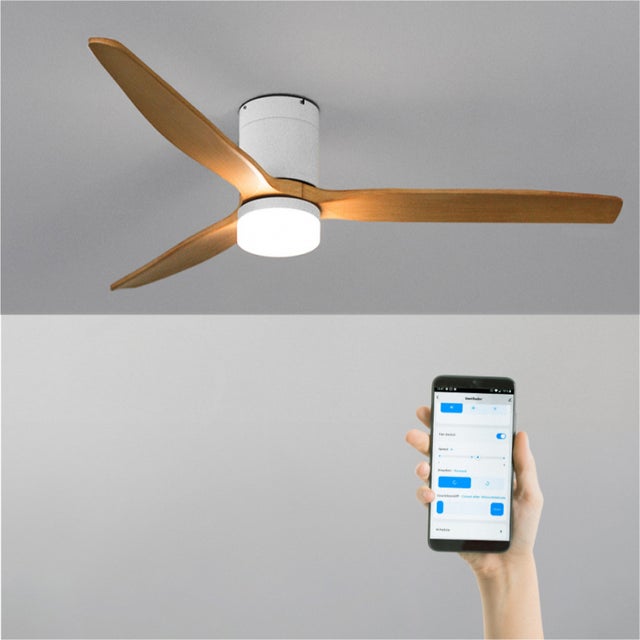 CREATE - WIND CALM - Cichy wentylator sufitowy 40W z technicznymi łopatkami ABS w różnych rozmiarach -