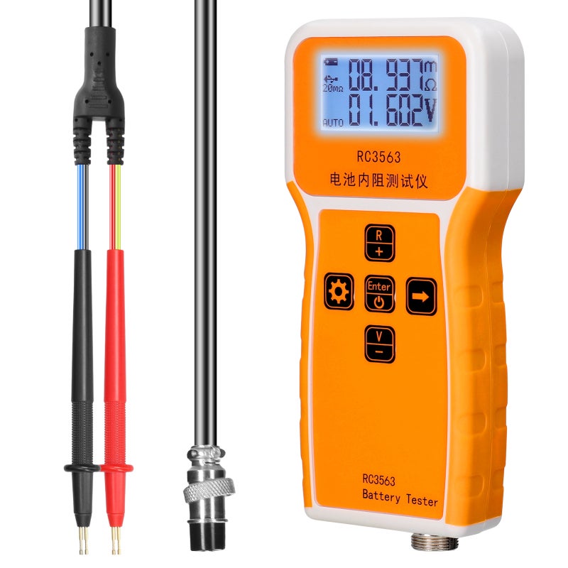 Tester Di Resistenza Interna Per Batterie Con Display LCD – Misura 1µΩ-200Ω E Tensione Fino A ±100V