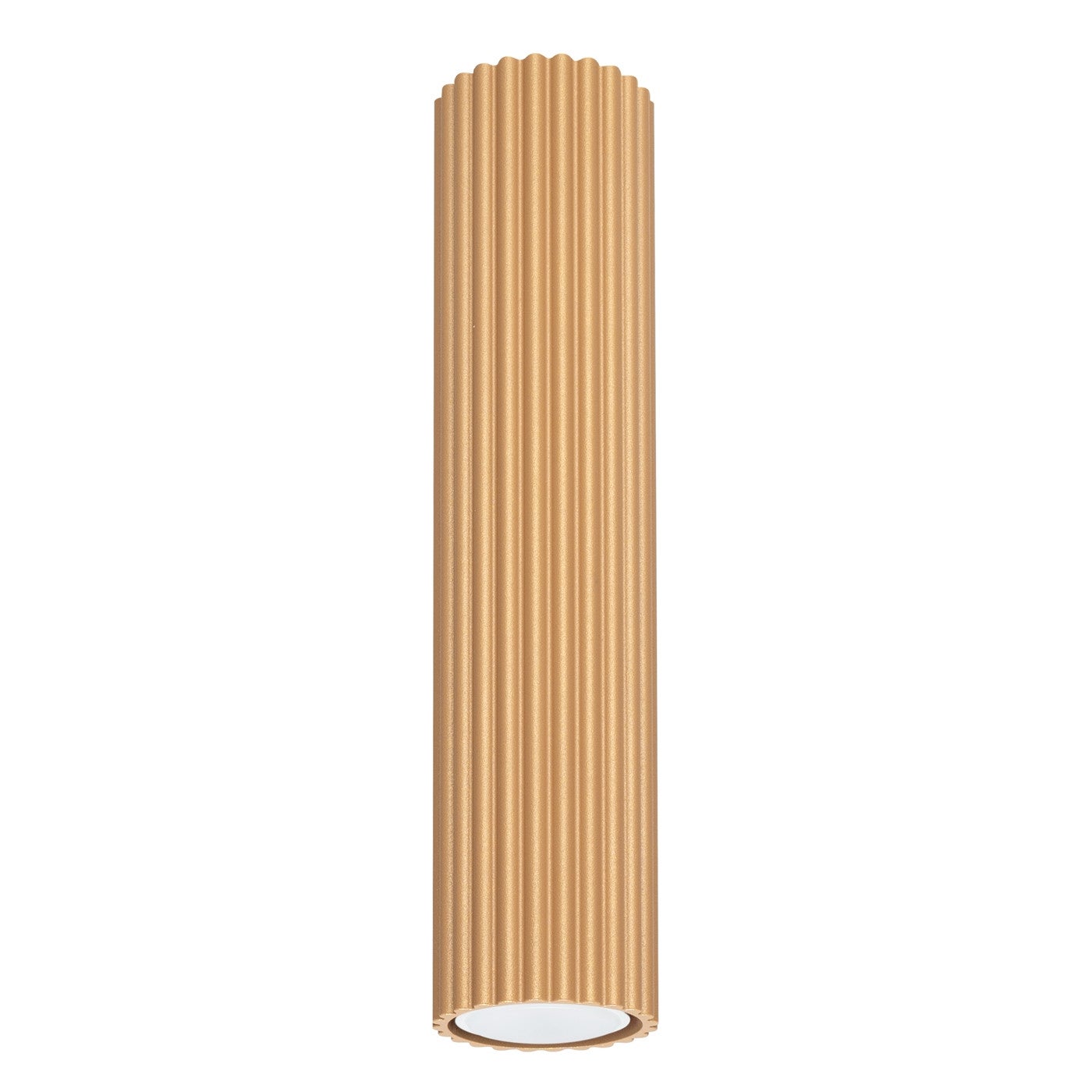 Reflektor sufitowy spot natynkowy Karbon okrągły złoty 1xGU10x10W wym: 30 x 6,5 x 6,5 cm aluminium Sollux Lighting