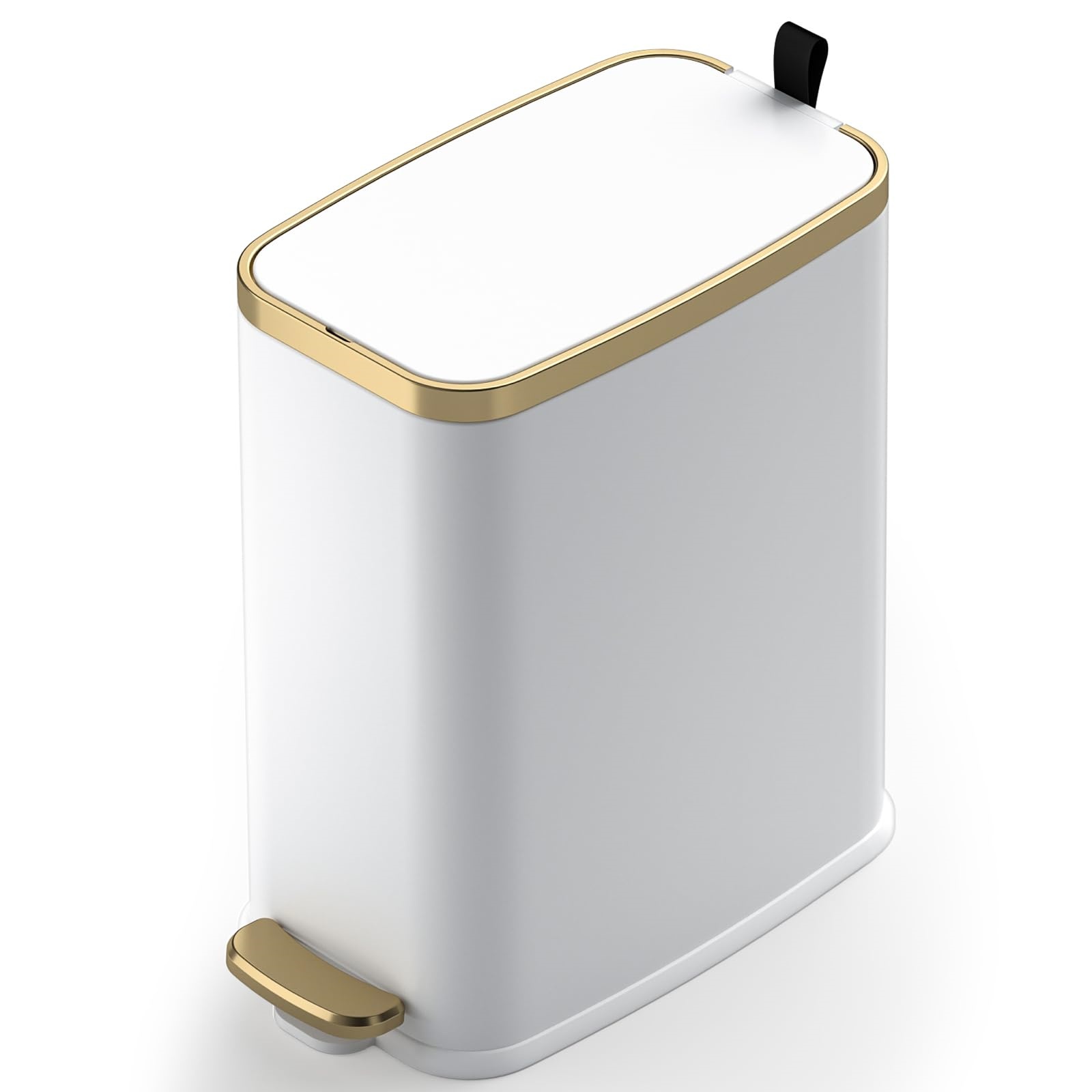 Cubo de basura perfumado de acero inoxidable, pedal impermeable para el cuarto de baño, cubo de basura doméstico, antiolor