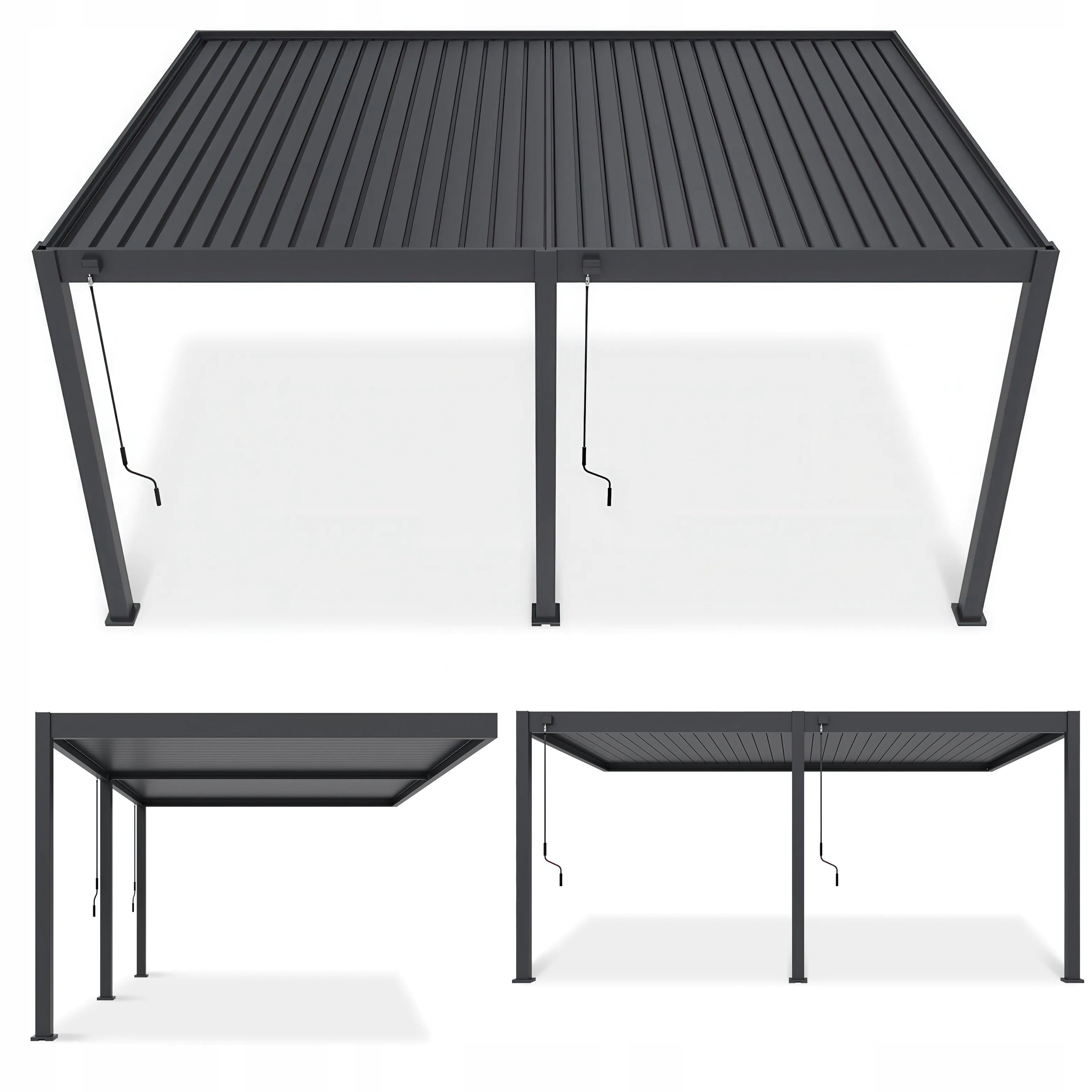 Pergola Aluminiowa Przyścienna Aluminium DELUXE Wall 3,6x5,3 Gutroof 1 szt