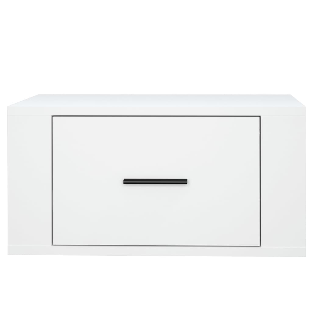 Pack de 2 Mesitas de noche de pared，Mesitas de noche flotantes，Mesilla de noche blanco 50x36x25 cm CFW71362 - 7