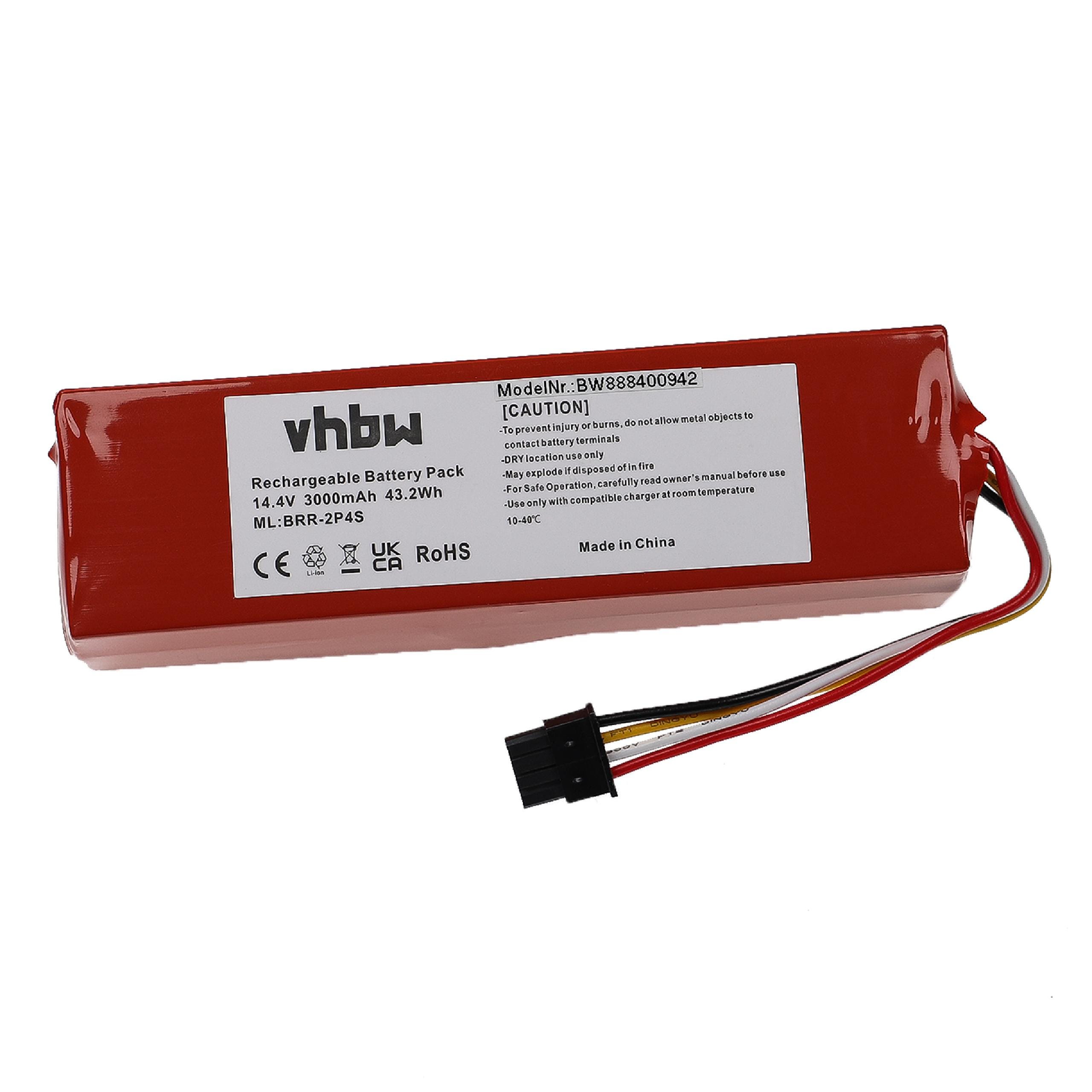 Vhbw Batteria Di Ricambio Compatibile Per Dreame L10s Ultra E L10 Ultra, 5200mAh, 14.4V, Li-Ion