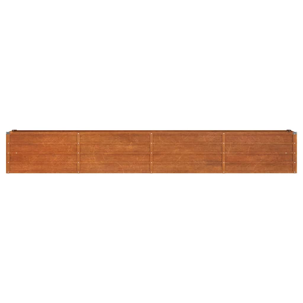 Jardinière - Lit surélevé de jardin - Pot de fleurs rouillé 320x40x45 cm acier corten Couleur évolue n1314l - 4