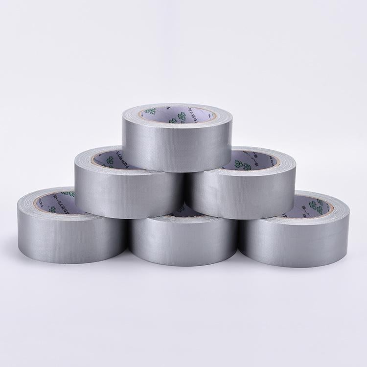 Nastro adesivo grigio, nastro adesivo rinforzato, 3 rotoli da 10 mm x 100 m per lavori di riparazione, fissaggio, sigillatura, etichettatura e ristrut - 4