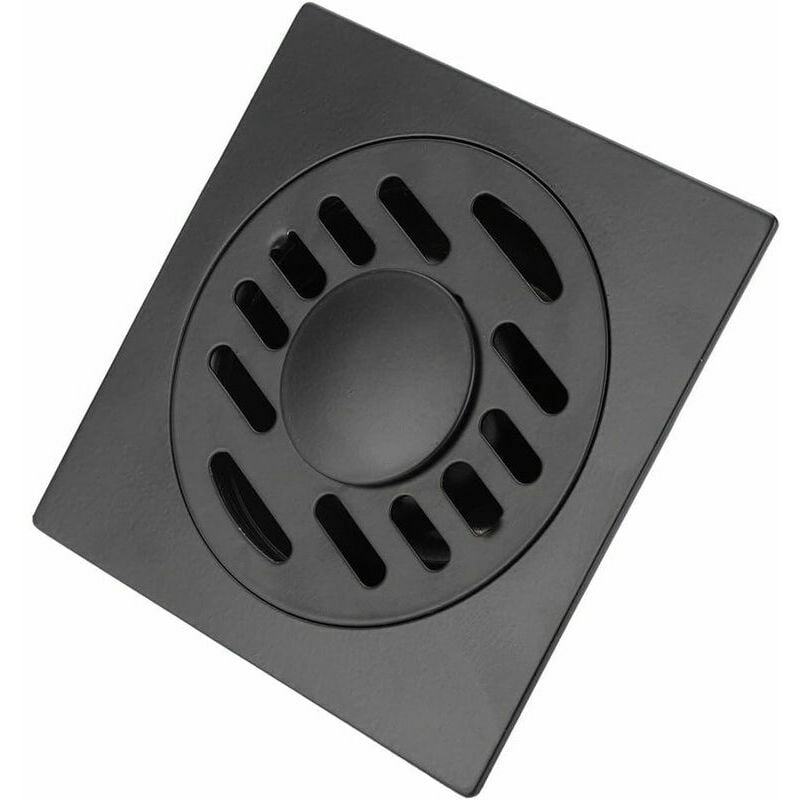 Siphon de douche anti-odeurs, en acier inoxydable, adapté au siphon de sol de la salle de bain (siphon de sol de la machine à laver), gris pistolet - 2