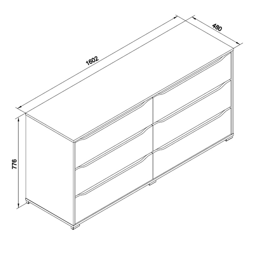 Vicco Kredens Ruben, Biały, 48 x 77.6 cm - 3