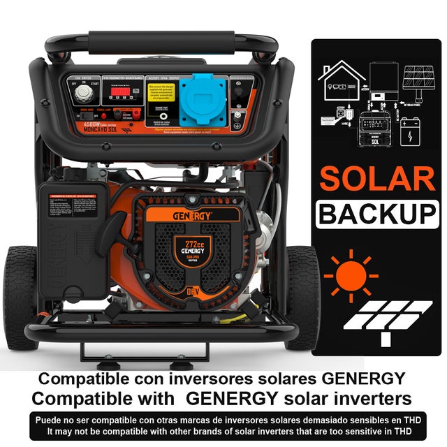 Groupe électrogéne automatique GENERGY MONCAYO SOL 4500W AVR(photovoltaïque,no inverter)- Générateur Électrique essence