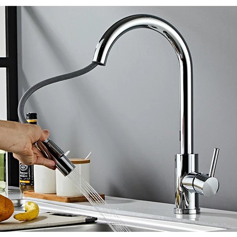 Odłączane baterie obrotowe 360° do baterii jednouchwytowej do zlewozmywaka kuchennego z baterią do zmywarki