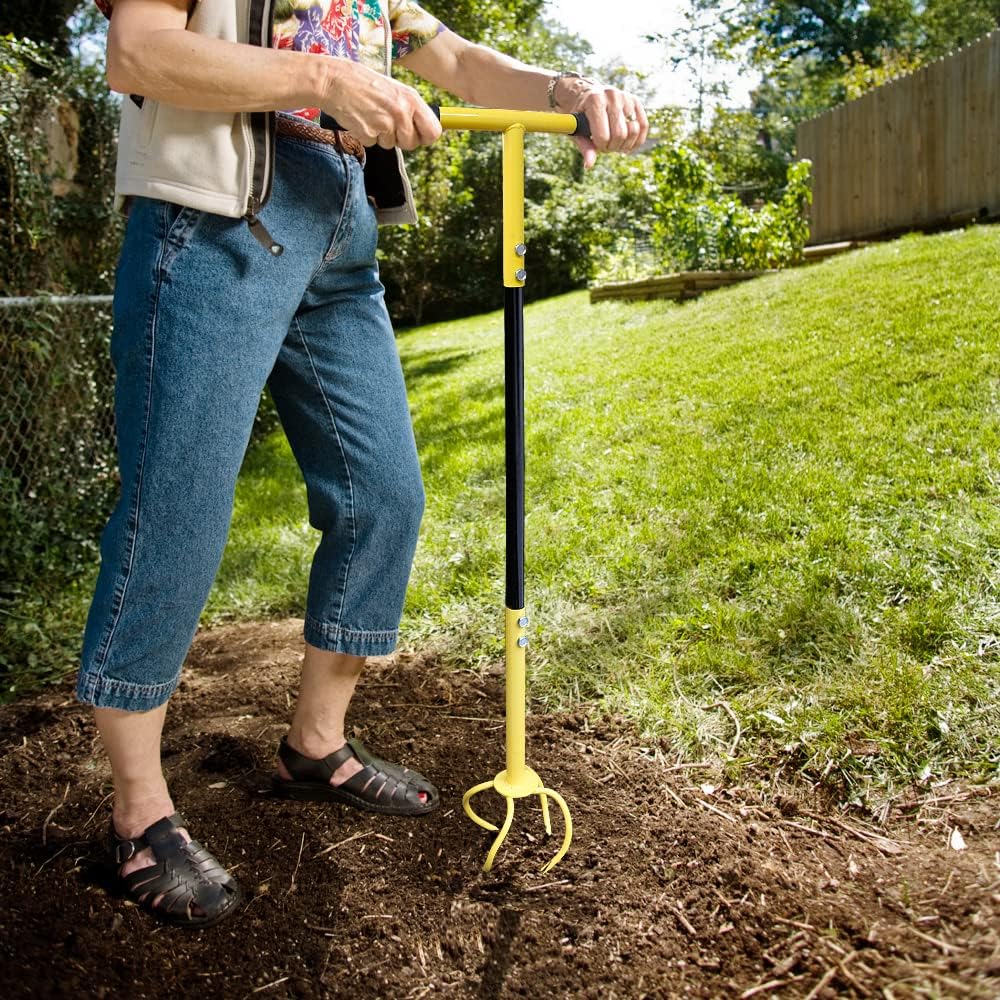 Motoculteur Manuel Jardin – Cultivateur avec Manche Long – Idéal Bacs à Fleurs et Petits Espaces - 3