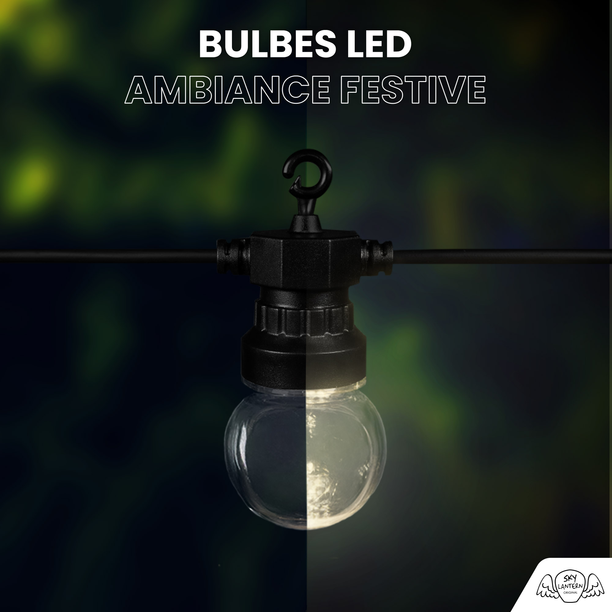 Kit Guirlande Guinguette 20M Transparent SKYLANTERN - 5