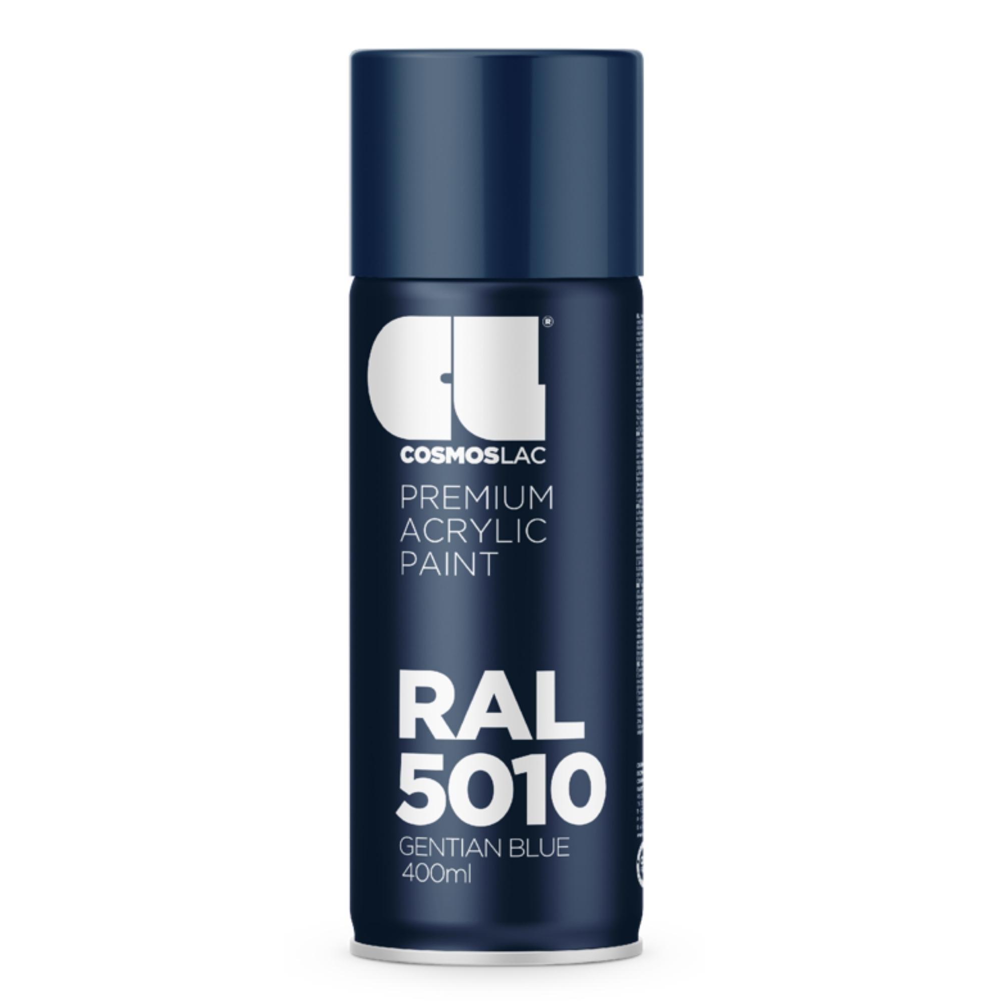 SPRAY PREMIUM ACRYLIC BRILLANTE RAL COSMOS LAC 400 ML - RAL 5010 Azul ...