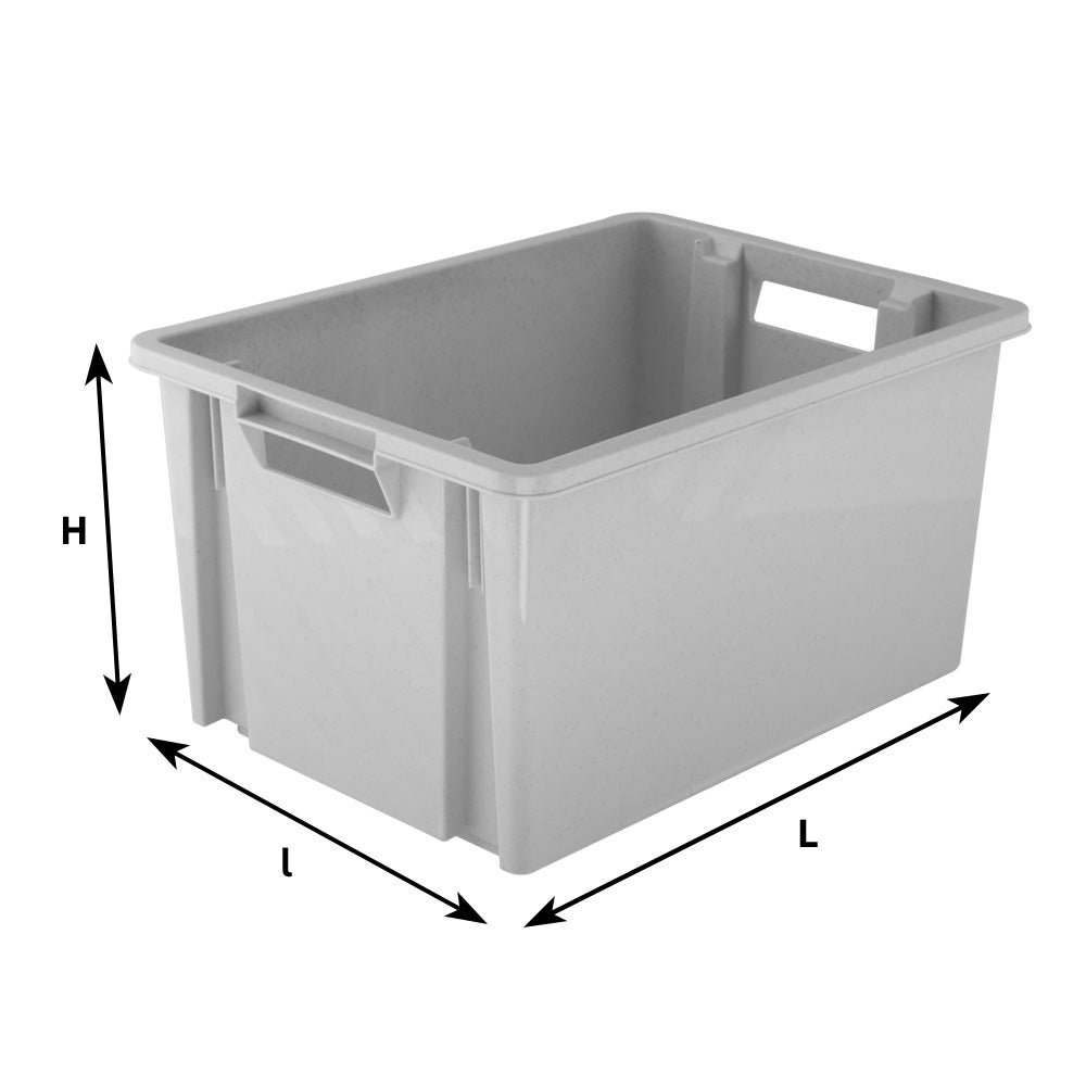 Boite de rangement Novabac 18L Gris Pierre - 5202418 - 2