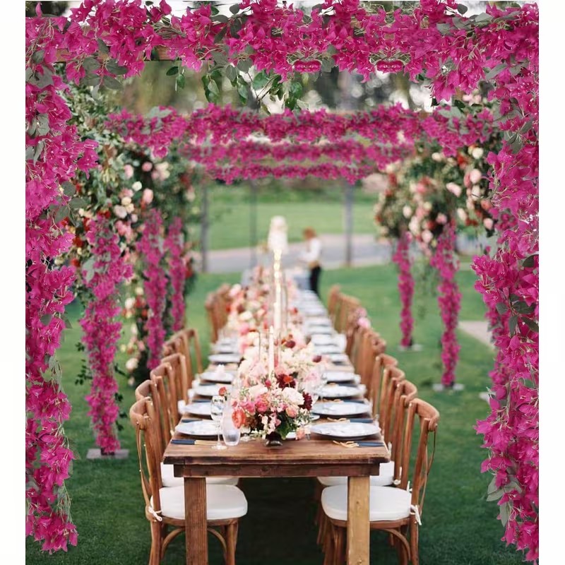 2 Ghirlande artificiali 170 cm - Decorazione per matrimoni, arco, centrotavola per Natale/Halloween - Decorazione murale - 3