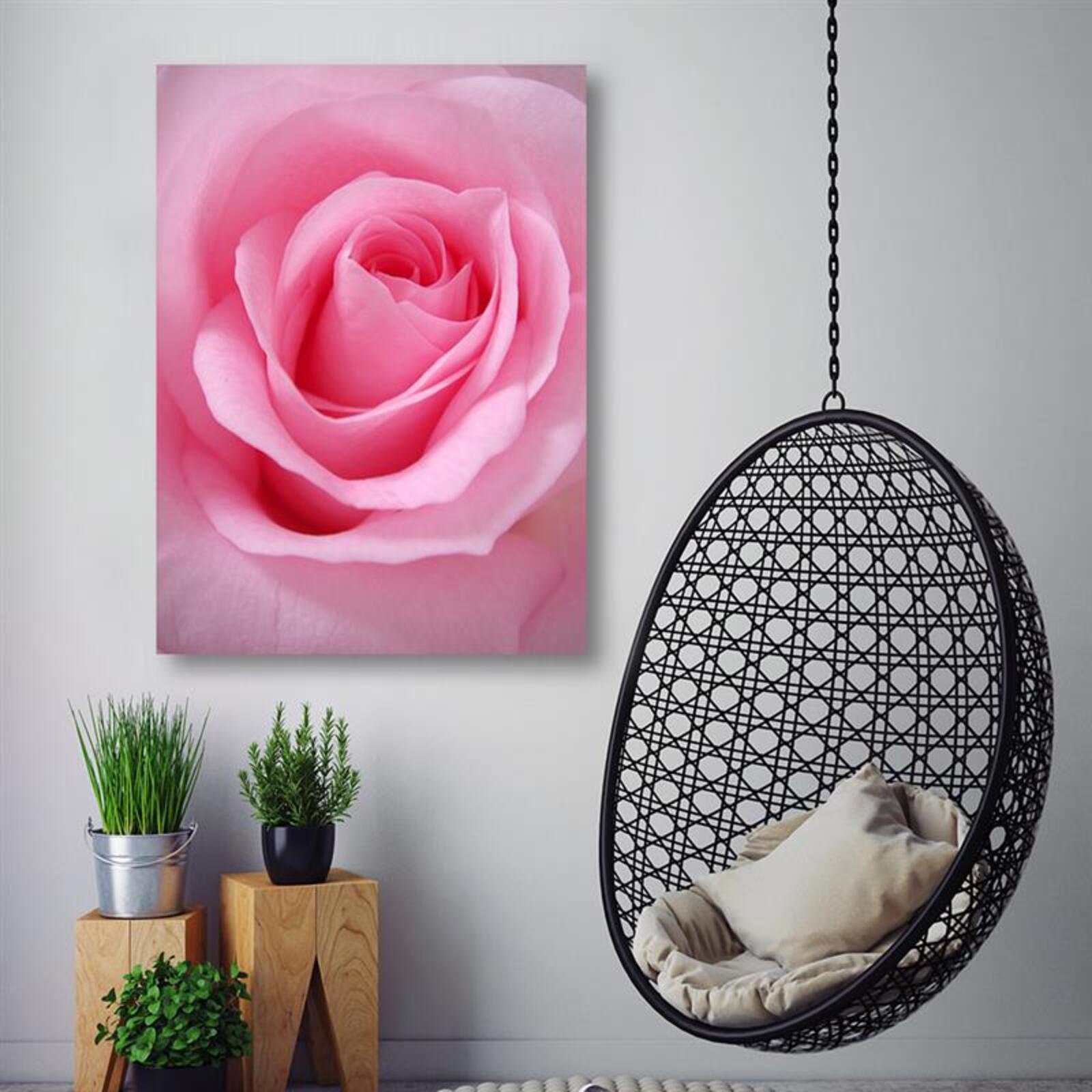 Tableau rose pastel - 50 x 70 cm - 4
