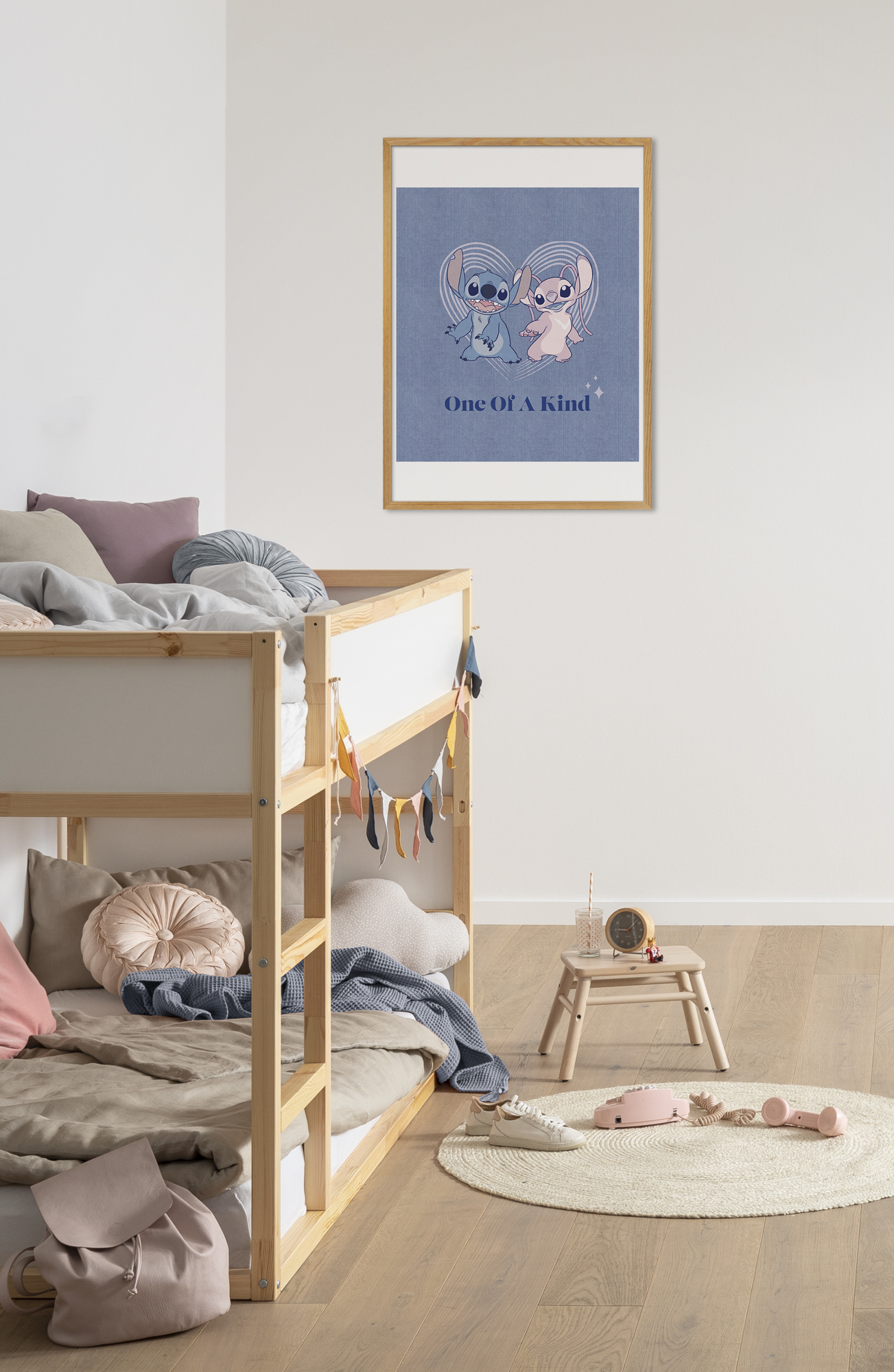 Cartel artístico de komar - disney stitch one of a kind - talla: 50 x 70 cm