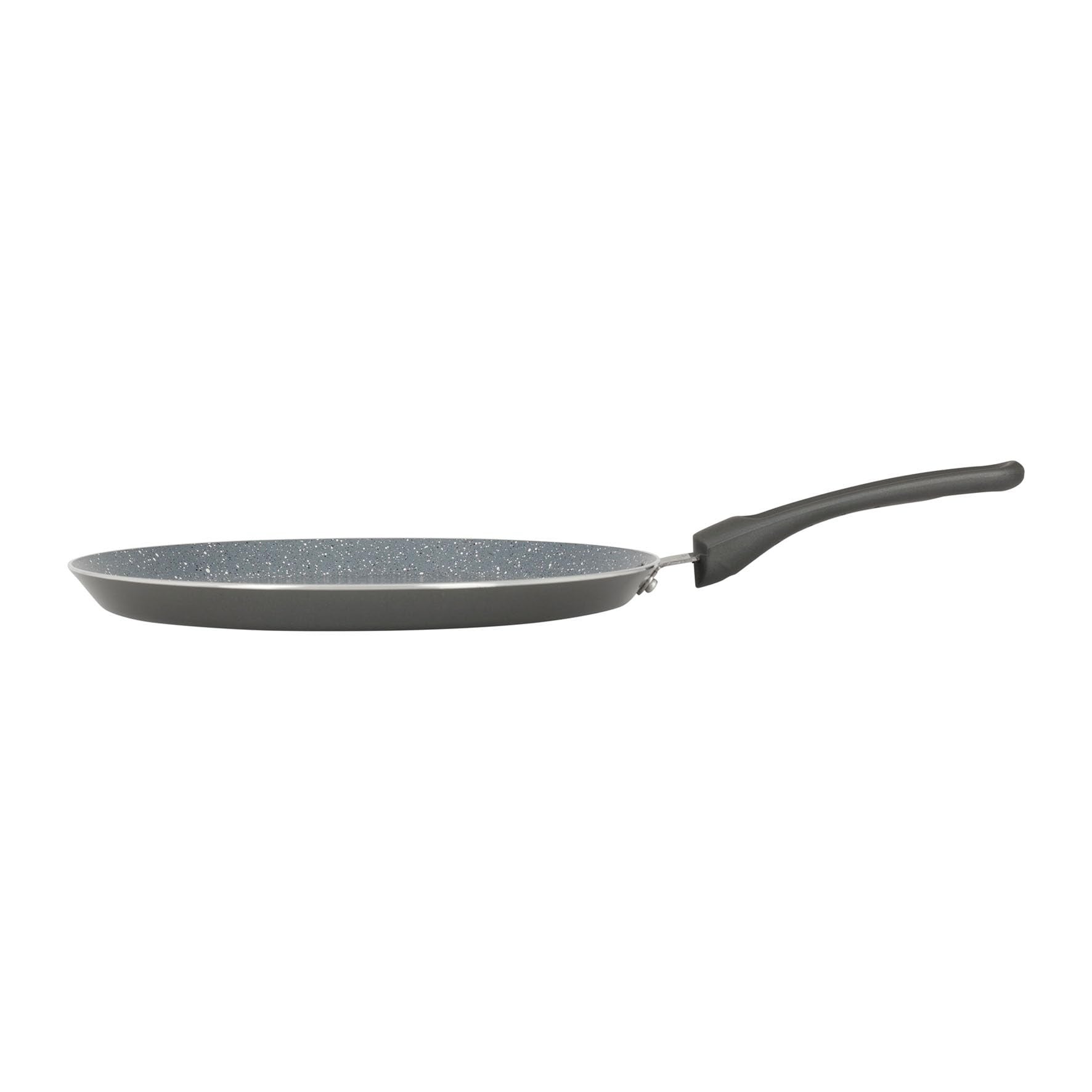 Crealys 539346 - Padella per frittelle in alluminio AUTAN Ø 26 cm, rivestimento antiaderente sano in ceramica effetto pietra, colore: grigio, manico - 3