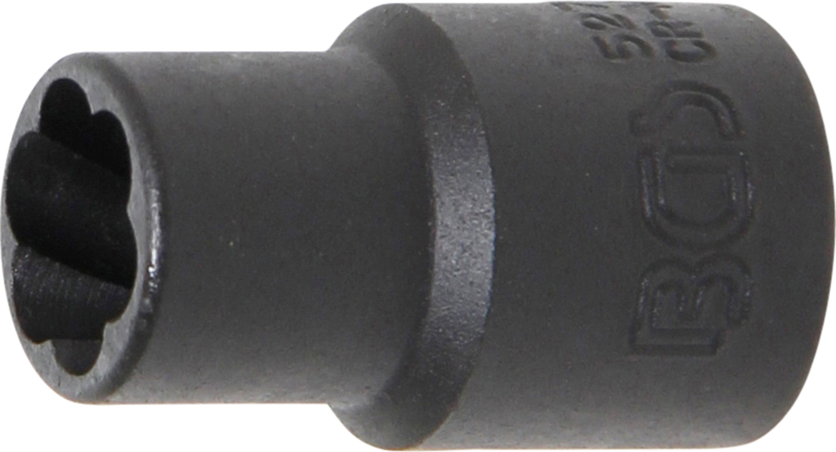 BGS Spiralno-profilowy klucz nasadowy/wykrętak do śrub, napęd kwadratowy wewnętrzny 10 mm (3/8") SW 10 mm - 5270