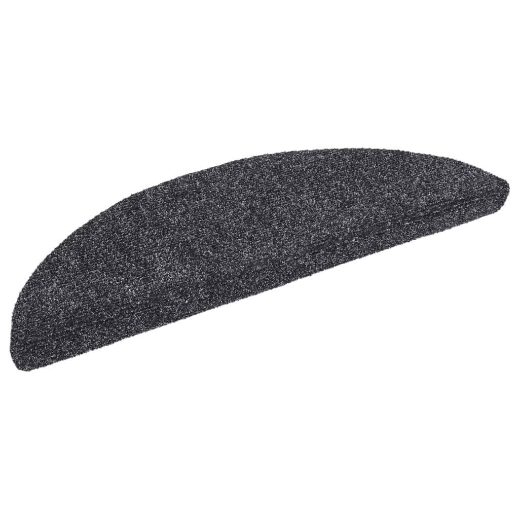 Tapis d'escalier auto-adhésif 15 pcs 56x17x3 cm Gris foncé - 3