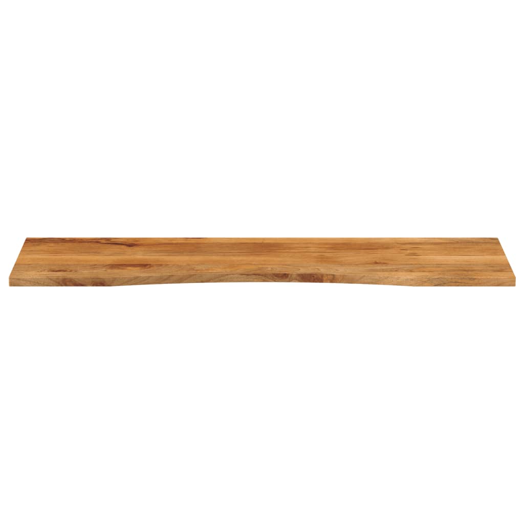 Dessus de bureau avec courbe 160x50x2,5 cm manguier massif brut - COMFORTXL - 3