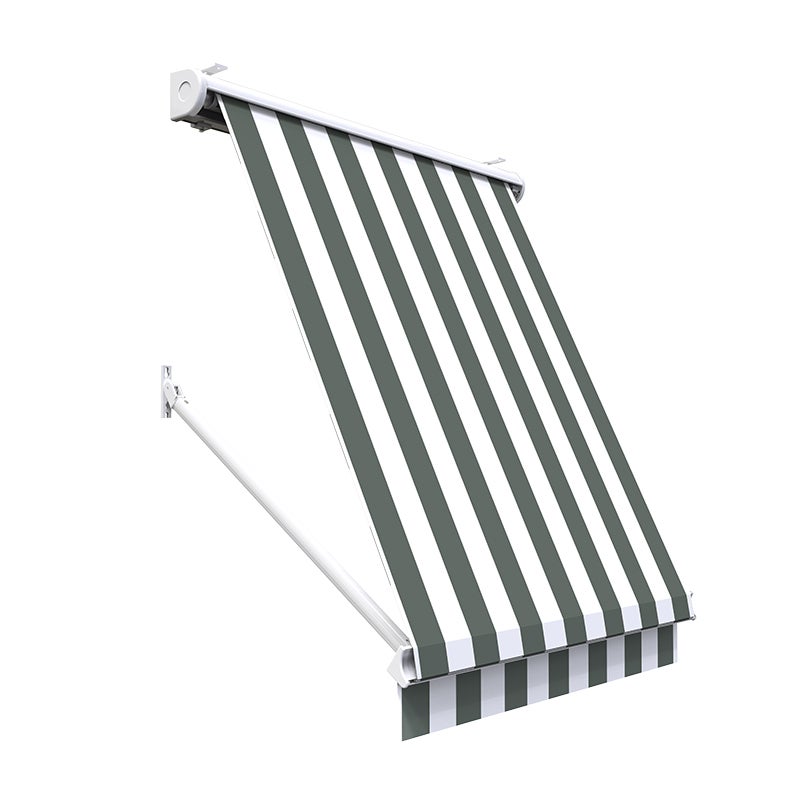 Store à projection avec coffre 140 x 70 cm de fenêtre - Blanc gris - 4