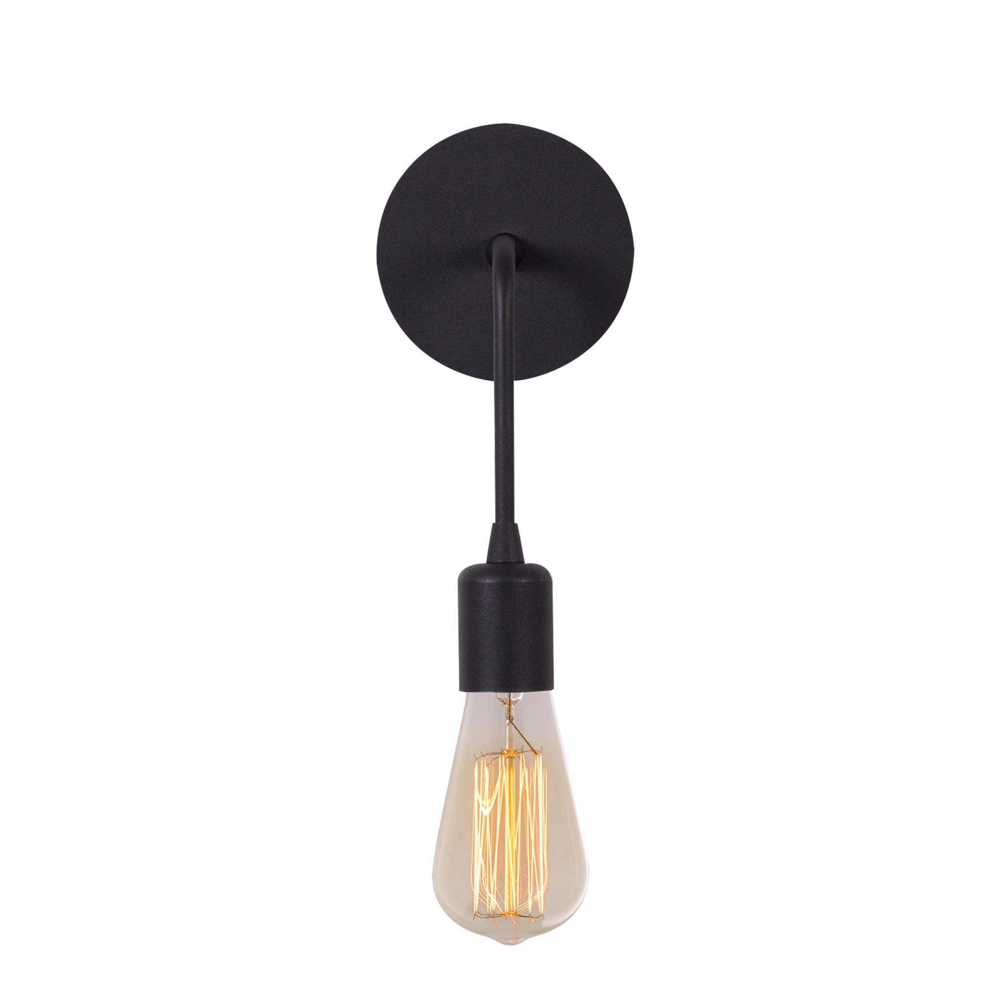 Lampa perete DARTINI-MR-887, negru, metal, 6x12x27 cm