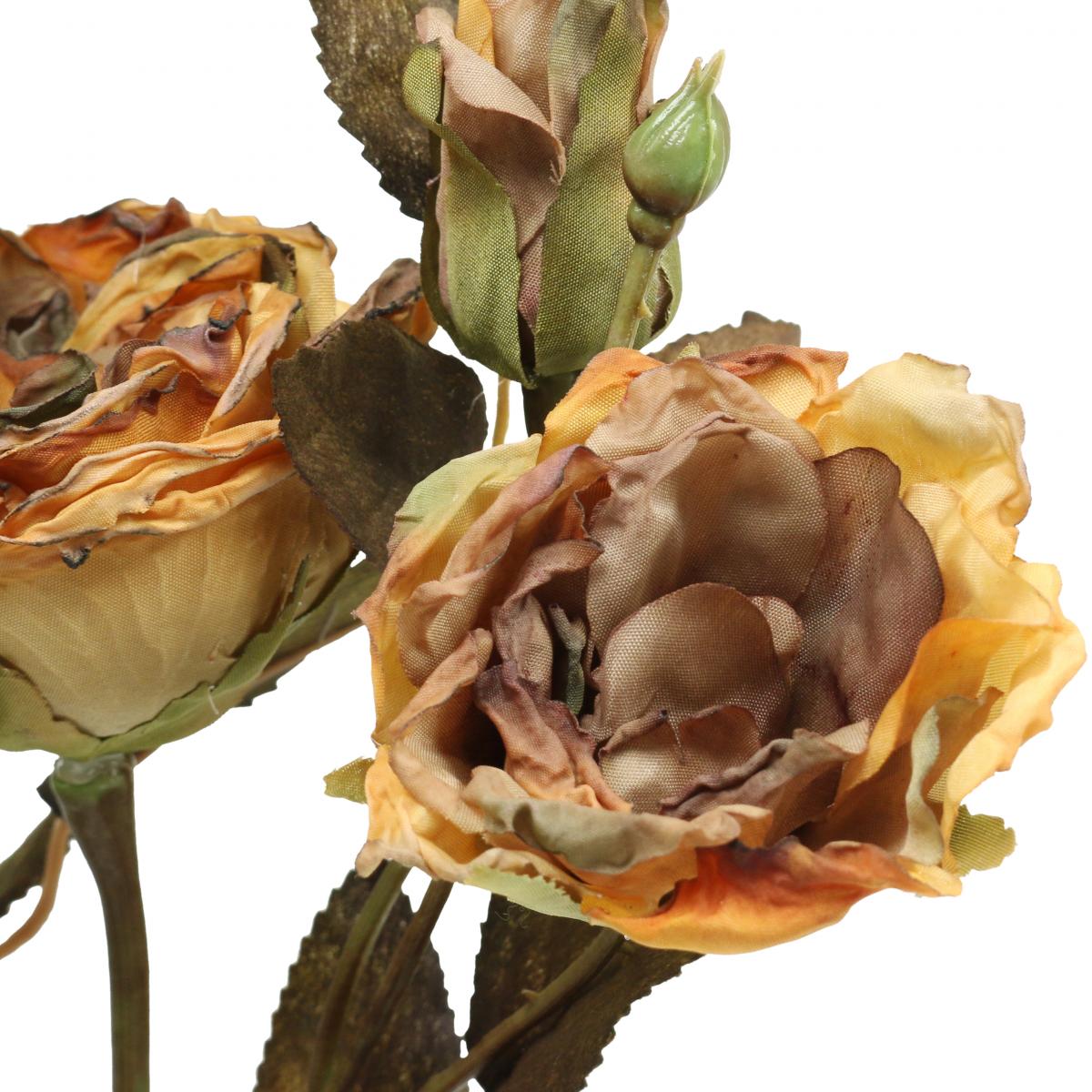 3000 Roses Roses décoratives artificielles bouquet de 3 pièces | Leroy Merlin