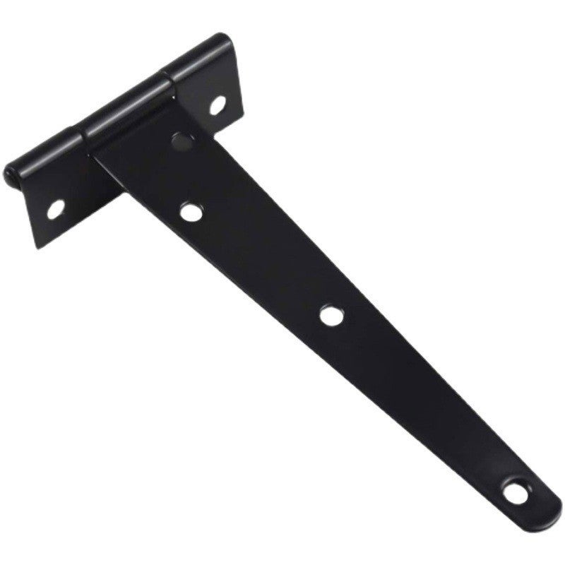 1 sztuka czarnych 5"/125mm Wytrzymałe zawiasy T, długie zawiasy T do bram/szop/drzwi