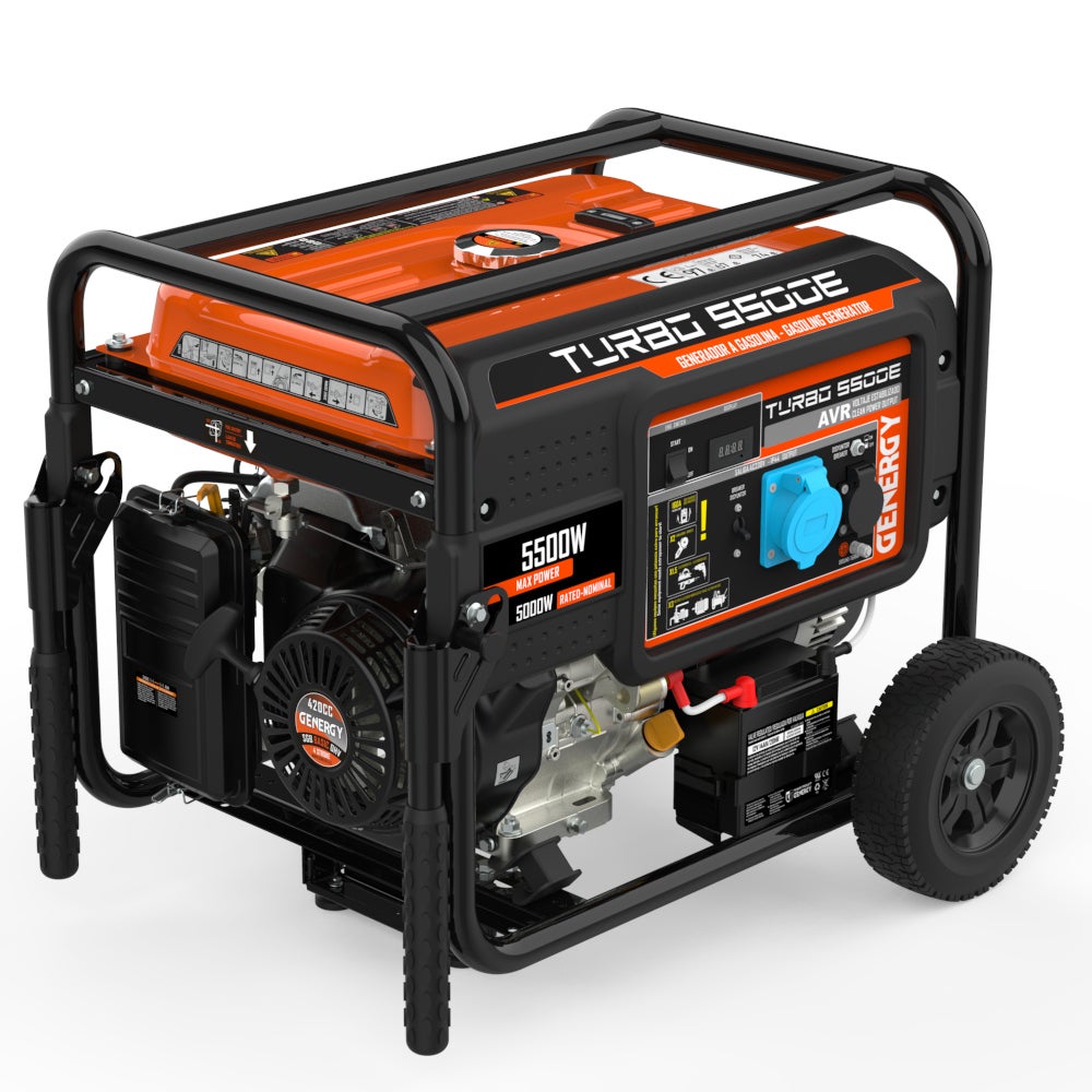 Generatore A Benzina GENERGY Profi SVR Iozard-S 15 KW – 15000 W, Serbatoio 50 L, 400V Trifase, 3x5000W 230V, Avvio Elettrico