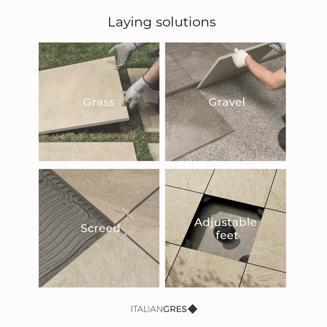 Pietra Alpina Fumo 20 mm Outdoor - Piastrelle 90x90x2 cm 20 mm - CCO 3003 90x90 GRIP R11 20 mm - 4